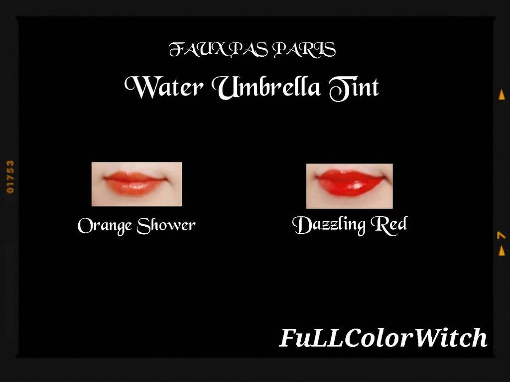 ウォーターアンブレラティント リップ/FAUX PAS PARIS/リップティントを使ったクチコミ（2枚目）