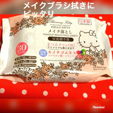 メイク落としのクレンジングティッシュ/DAISO/クレンジングシートを使ったクチコミ（1枚目）