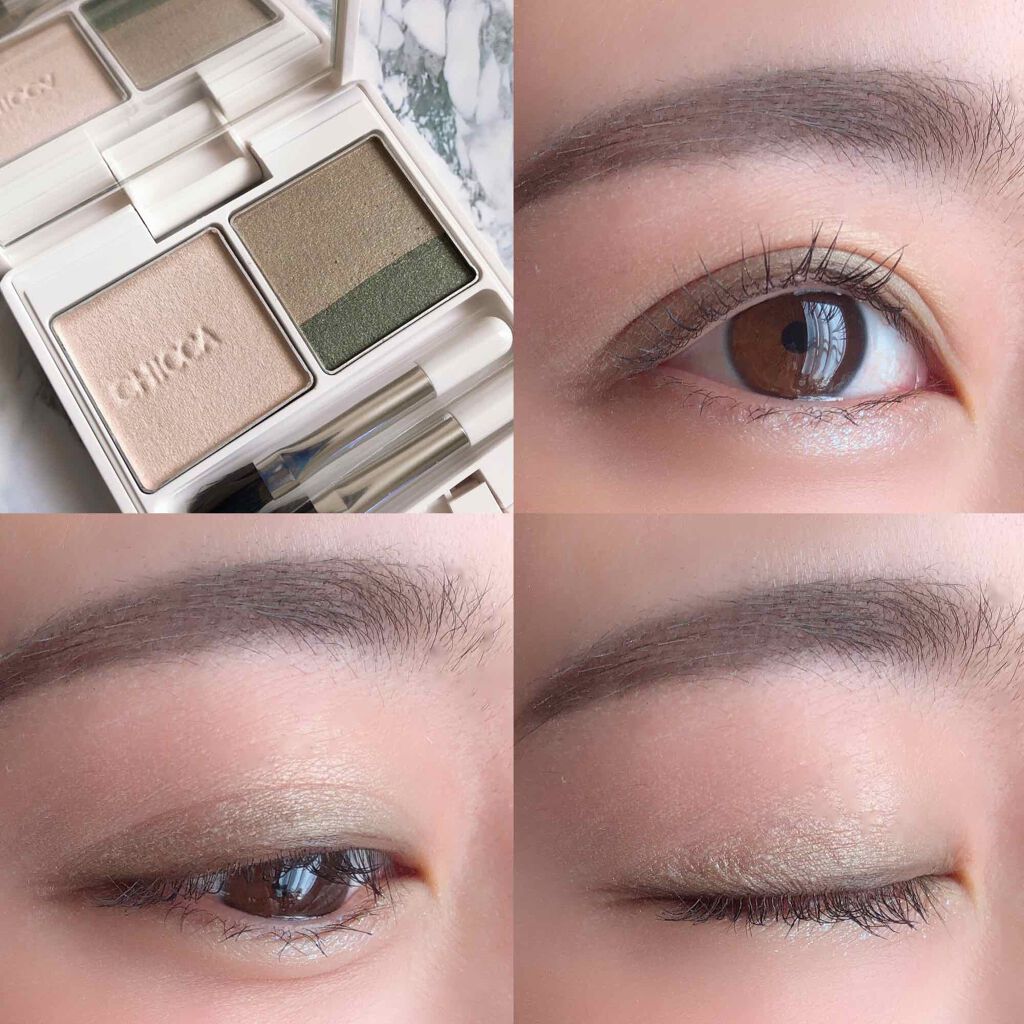 フローレスグロウ リッドテクスチャー アイシャドウ/CHICCA/アイシャドウパレットを使ったクチコミ(3枚目)