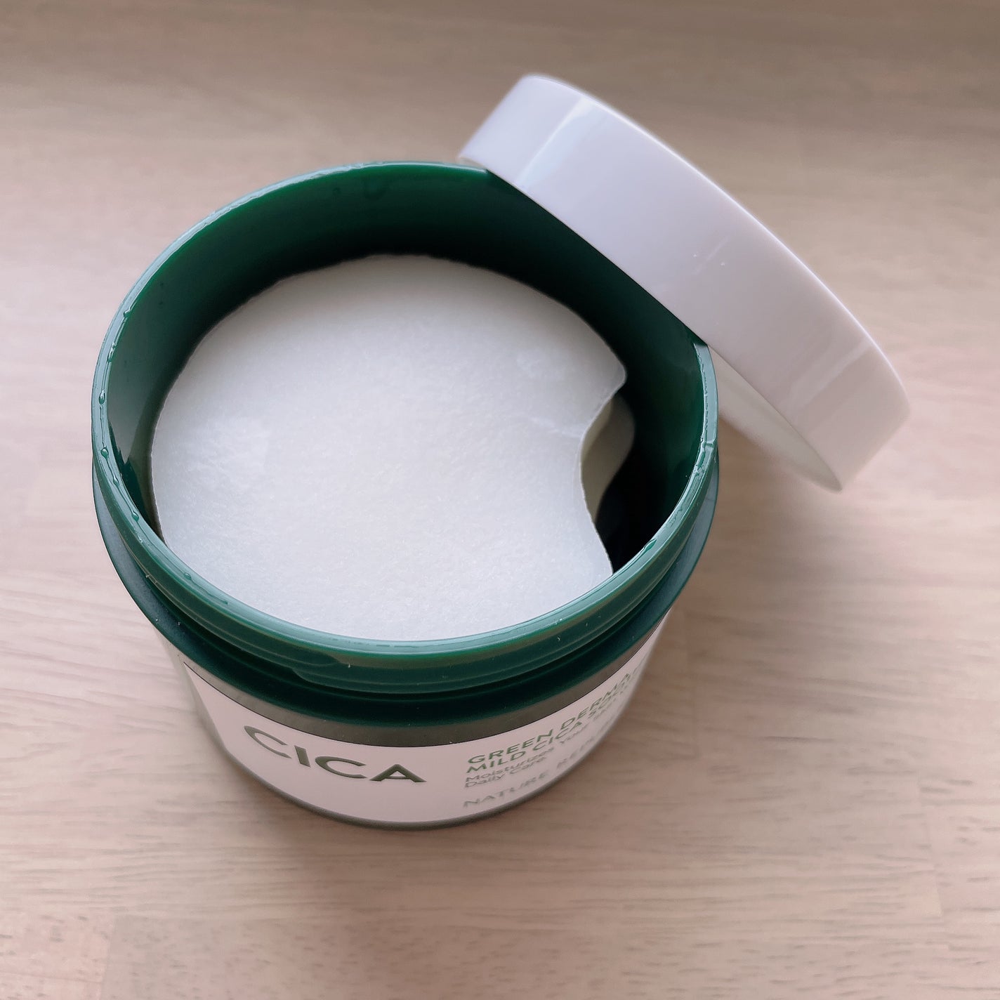 グリーンダーマCICAエッセンシャルパッド/ネイチャーリパブリック/トナーパッドを使ったクチコミ(2枚目)