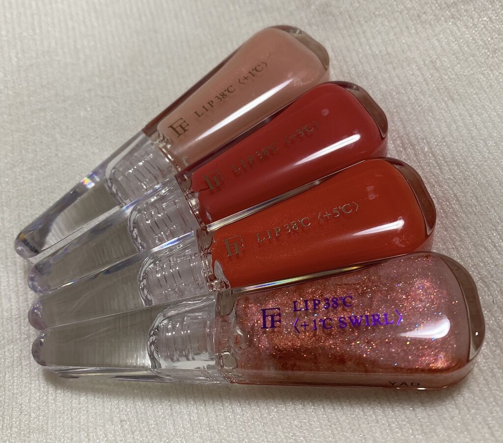 LIP38℃＜+1℃ SWIRL：渦＞ Nude Sparkling 003/UZU BY FLOWFUSHI/リップケアを使ったクチコミ（2枚目）