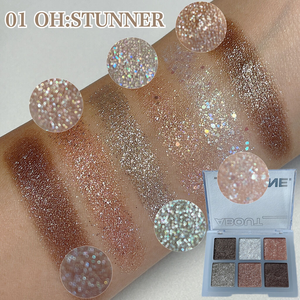 オーマイグリッターポップ/ABOUT TONE/アイシャドウパレットを使ったクチコミ（2枚目）