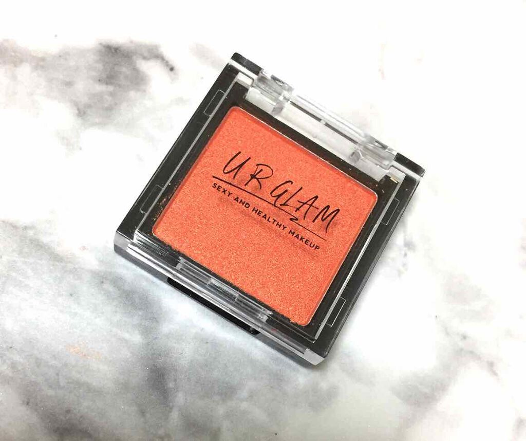 UR GLAM　POWDER EYESHADOW マンダリン/U R GLAM/単色アイシャドウを使ったクチコミ（1枚目）