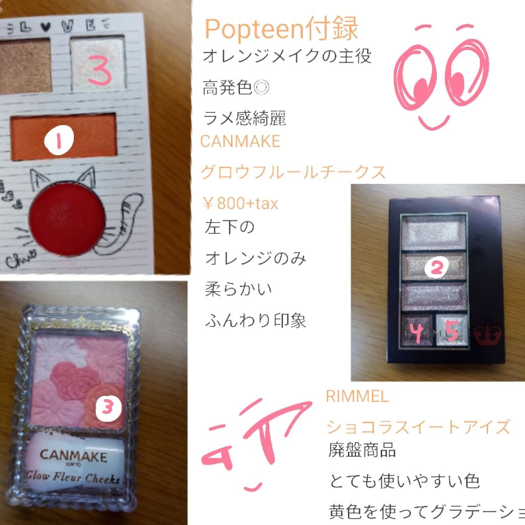 グロウフルールチークス/キャンメイク/パウダーチークを使ったクチコミ(2枚目)