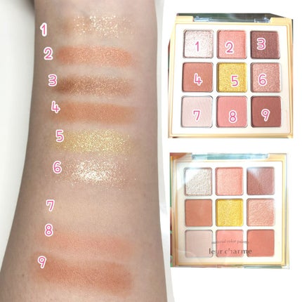 マテリアルカラーパレット/leur charme/アイシャドウパレットを使ったクチコミ(2枚目)