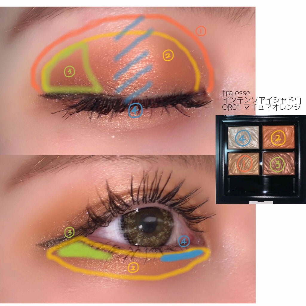 フラロッソ インテンソ アイシャドウ/アスタリフト/アイシャドウパレットを使ったクチコミ(3枚目)