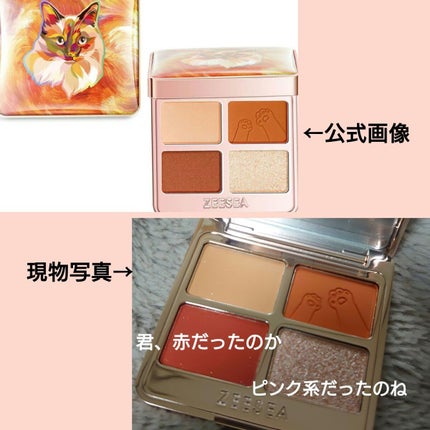 アニマルアイシャドウ(4シェード)/ZEESEA/アイシャドウパレットを使ったクチコミ(4枚目)