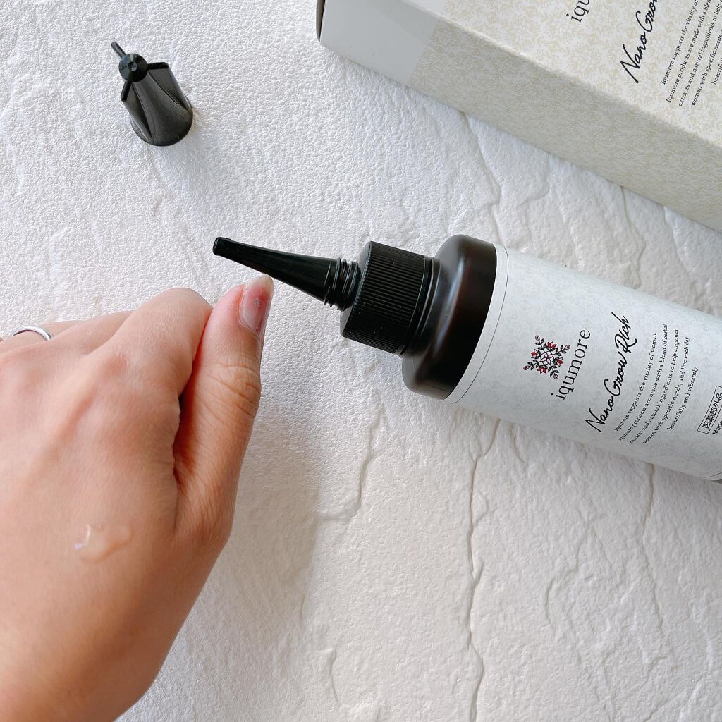 ナノグロウリッチ/iqumore/頭皮ローションを使ったクチコミ（2枚目）