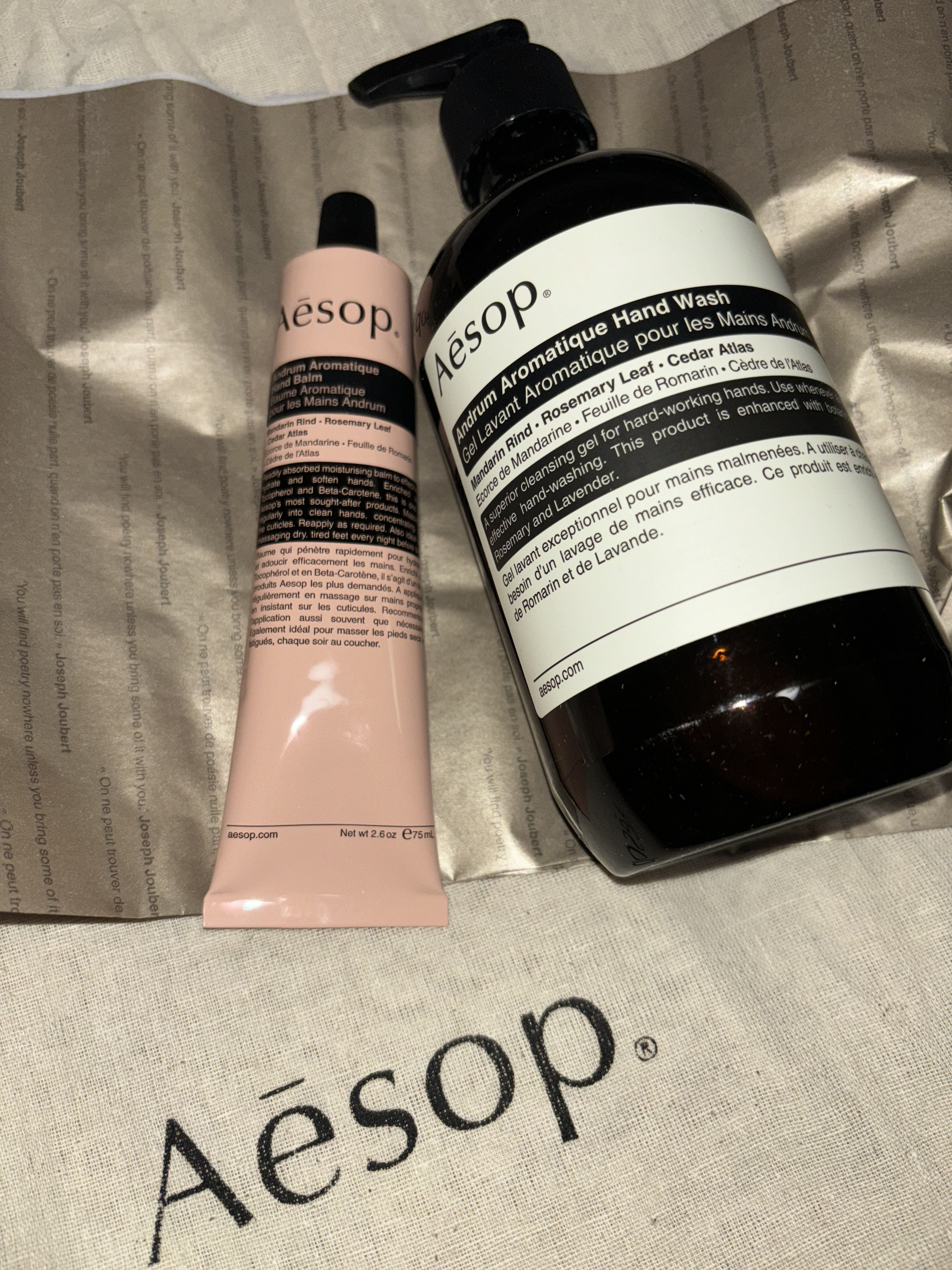 アンドラム アロマティック ハンドウォッシュ/Aesop/ハンドソープを使ったクチコミ（1枚目）