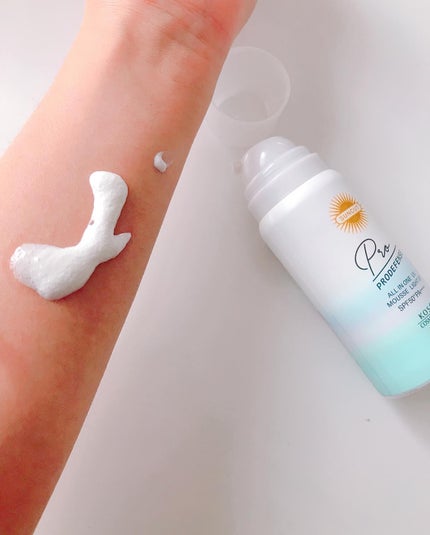 プロディフェンス オールインワンUV ムース(ライトアップ)/サンカット®/日焼け止めクリームを使ったクチコミ(4枚目)