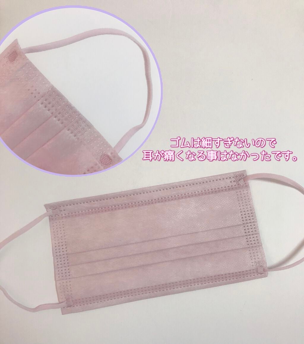 三層防護プリーツマスク/Qoo10/マスクを使ったクチコミ(3枚目)