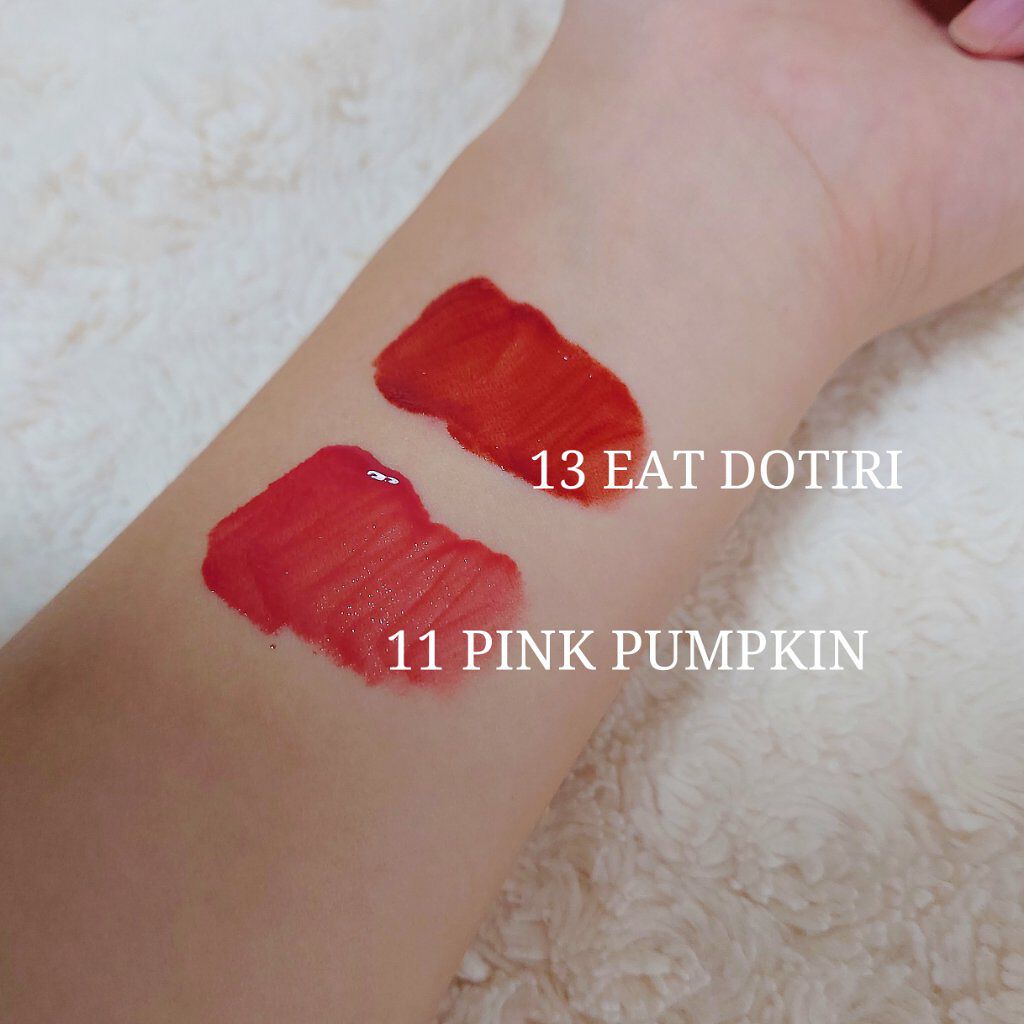 ジューシーラスティングティント/rom&nd/リップティントを使ったクチコミ（2枚目）