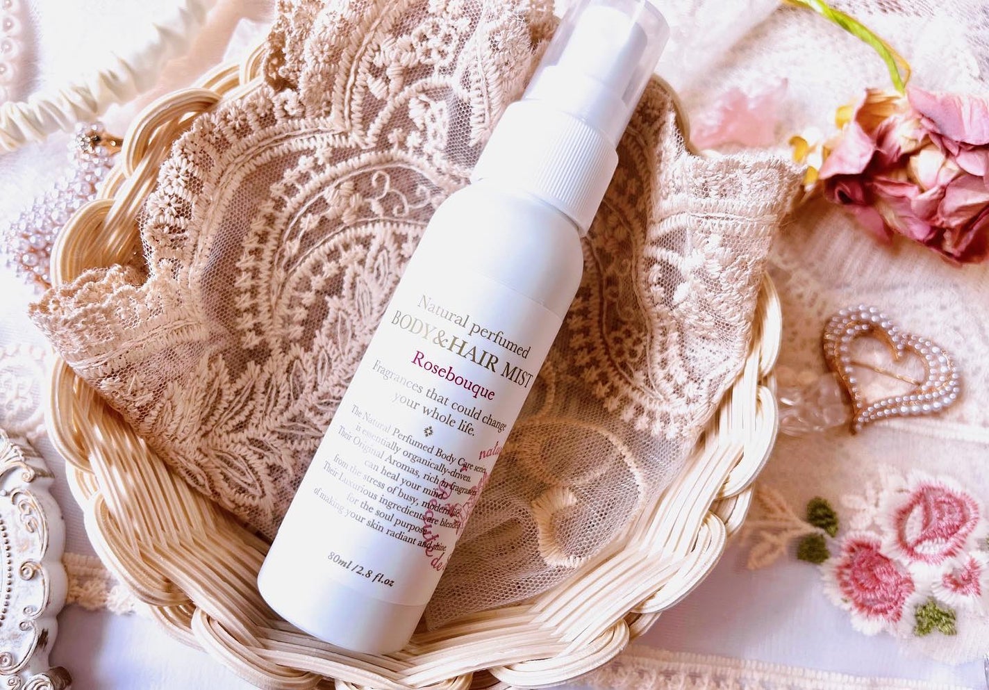 ナチュラル パフュームド ボディ&ヘアミスト 〜ローズブーケ〜/ボーテ デュ サエ/デオドラント・制汗剤を使ったクチコミ(2枚目)