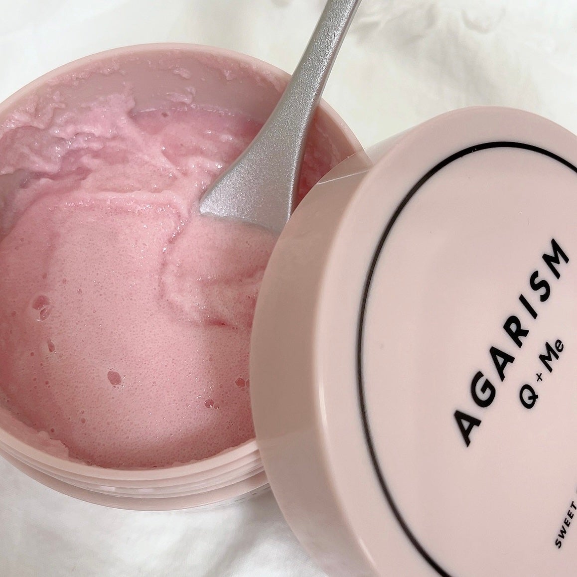 Q+Me スウィート ボム タラソ スクラブ/AGARISM/バスト・ヒップケアを使ったクチコミ(2枚目)