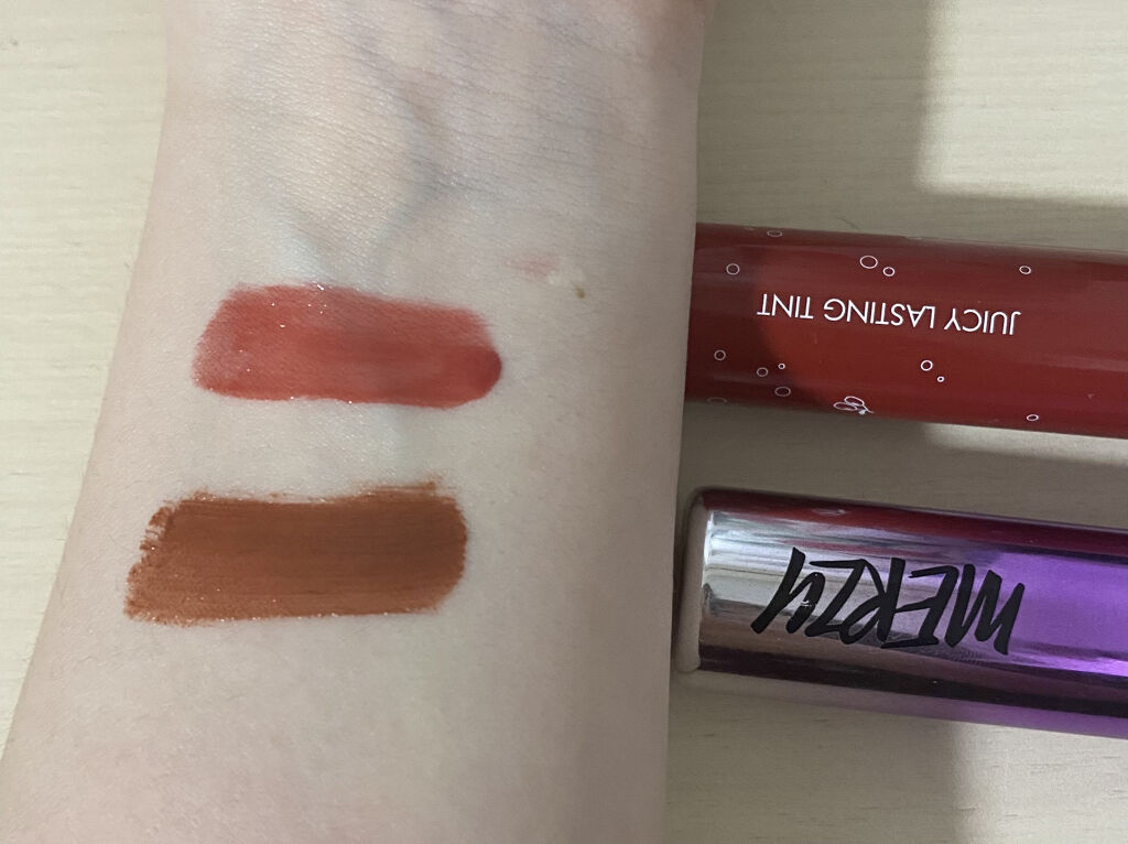 ジューシーラスティングティント/rom&nd/リップティントを使ったクチコミ（2枚目）