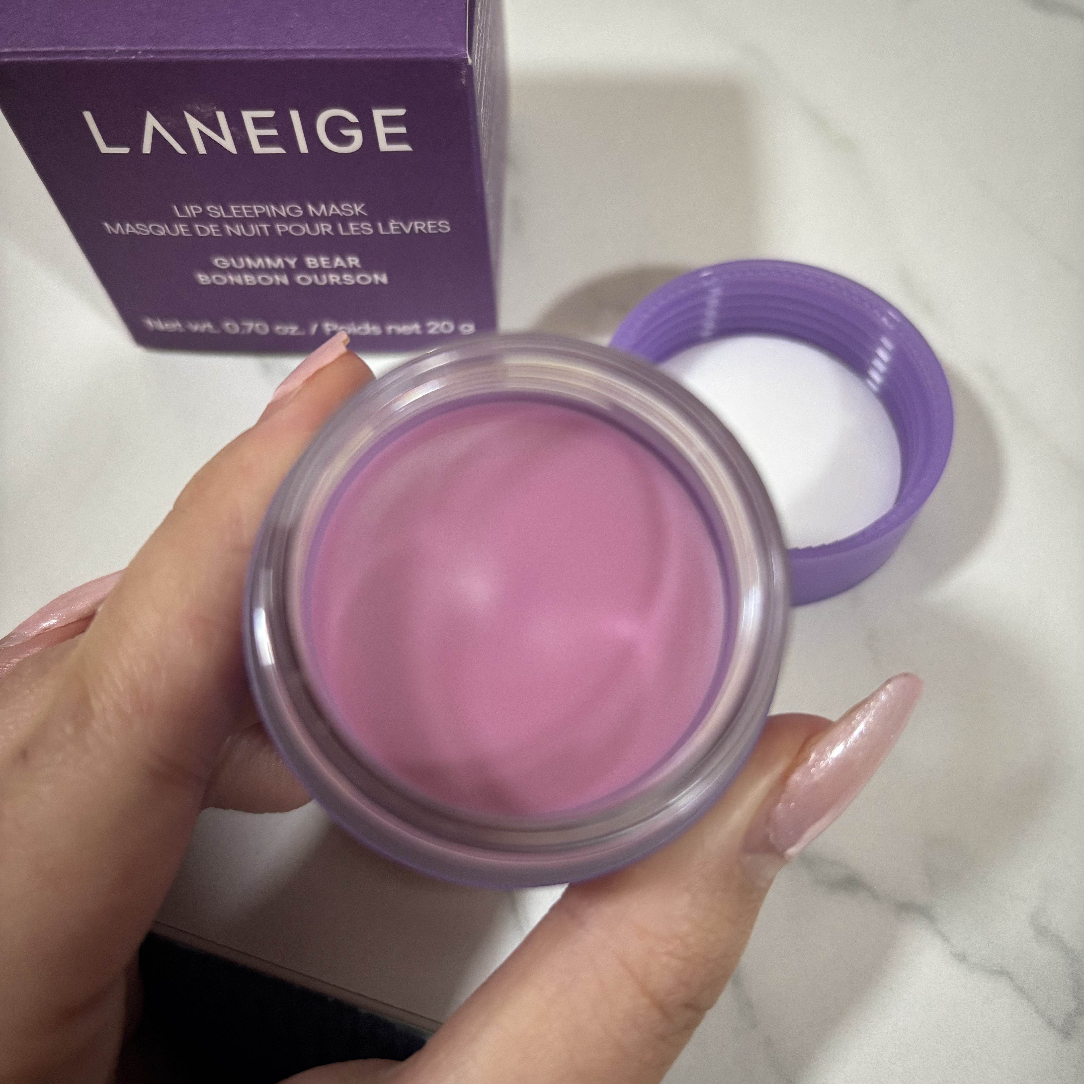 リップスリーピングマスク グミベア/LANEIGE/リップバームを使ったクチコミ（3枚目）