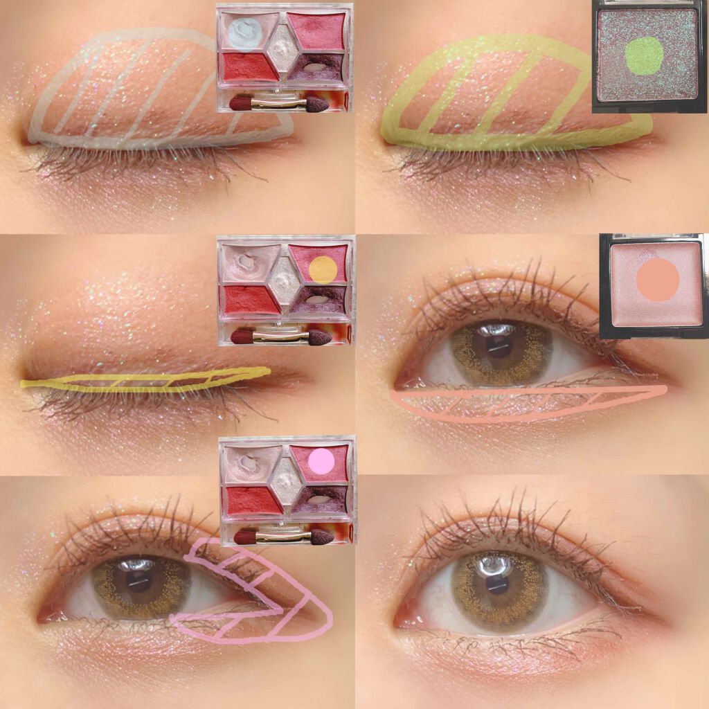 UR GLAM　POWDER EYESHADOW/U R GLAM/単色アイシャドウを使ったクチコミ（2枚目）