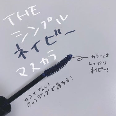 ザ･シンプルな ネイビーマスカラ！



髪色をしばらくネイビーにしようと考え、ネイビーのマスカラを探していました🤔
zeeseaのものと迷いましたが こちらを試してみることに🧐


まずパッケージが 