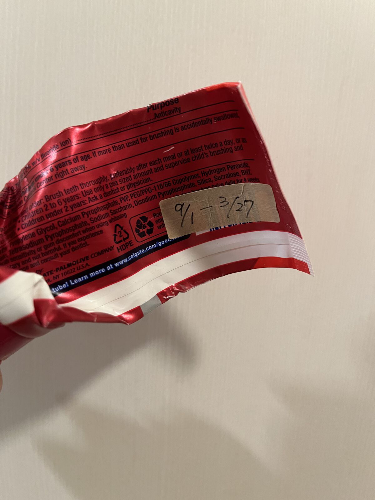 コルゲート オプティックホワイト/colgate/歯磨き粉を使ったクチコミ（2枚目）