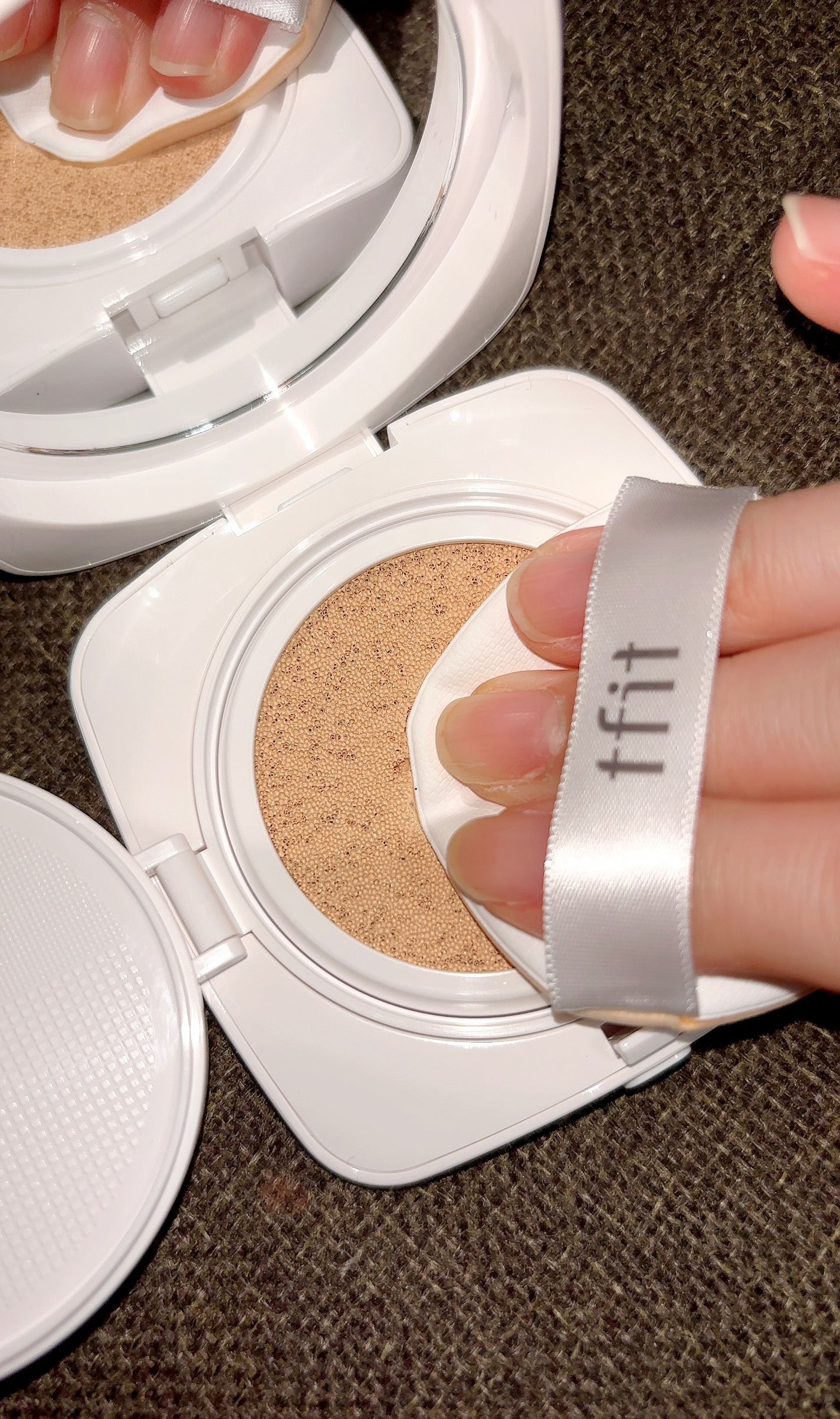 レイヤリングフィットカバークッションEX/TFIT/クッションファンデーションを使ったクチコミ(4枚目)