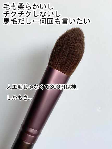 メイクブラシ 馬毛/DAISO/その他化粧小物を使ったクチコミ(4枚目)