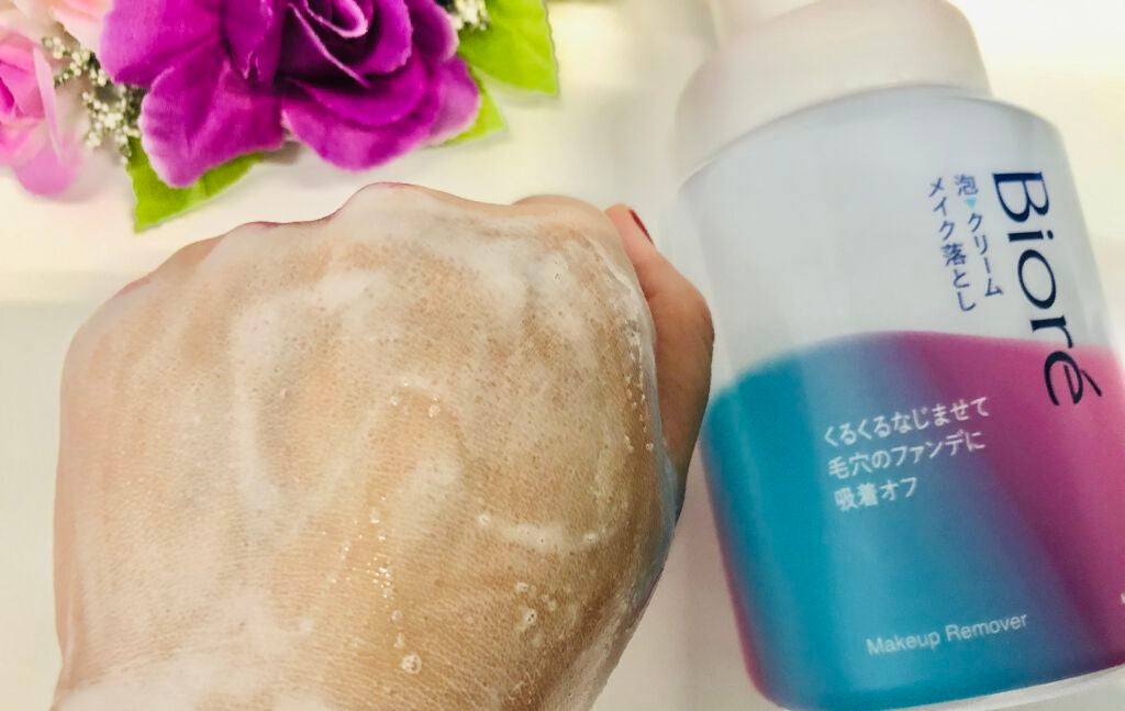 泡クリームメイク落とし/ビオレ/クレンジングクリームを使ったクチコミ(6枚目)