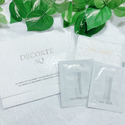 AQ アブソリュート エマルジョン マイクロラディアンス Ⅱ/DECORTÉ/乳液を使ったクチコミ(1枚目)