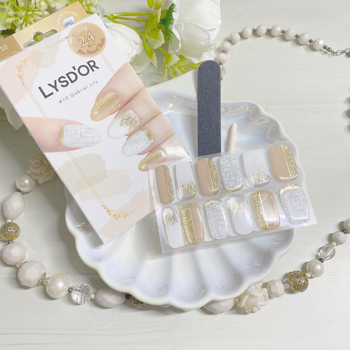 セミキュアジェルネイルシール ハンド用/LYSD’OR/ネイルシールを使ったクチコミ（2枚目）