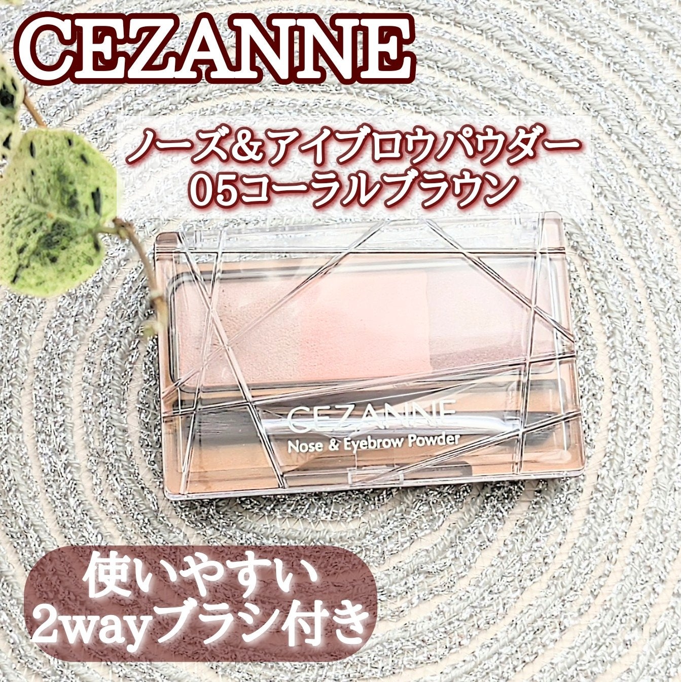 ノーズ&アイブロウパウダー/CEZANNE/パウダーアイブロウを使ったクチコミ(1枚目)