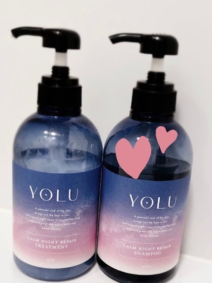 カームナイトリペアシャンプー/トリートメント/YOLU/市販シャンプーを使ったクチコミ(1枚目)