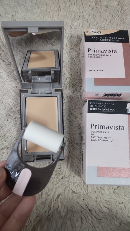 プリマヴィスタ デイトリートメントバーム 〈ローラータイプ〉 オークル03(レフィル)/プリマヴィスタ/その他ファンデーションを使ったクチコミ(1枚目)