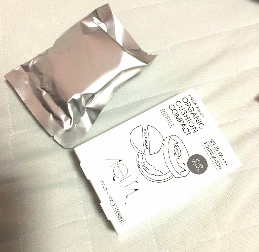 オーガニッククッションコンパクト/アクア・アクア/クッションファンデーションを使ったクチコミ（1枚目）