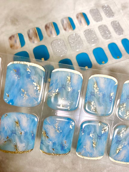 ジェルミーペタリー フット /ジェルミーワン/ネイルシールを使ったクチコミ(4枚目)