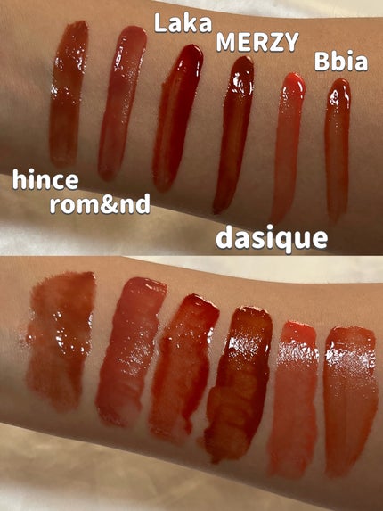 グラスティングウォーターティント/rom&nd/リップティントを使ったクチコミ(9枚目)