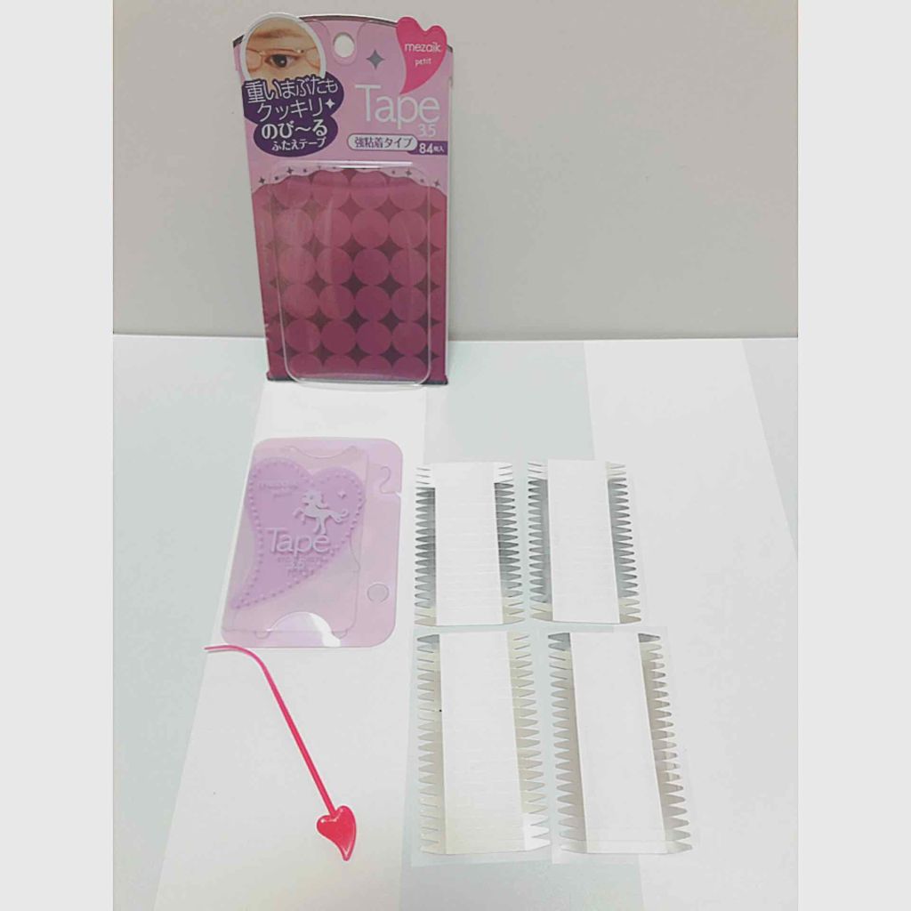 petitテープ3.5/メザイク/二重まぶた用アイテムを使ったクチコミ（2枚目）