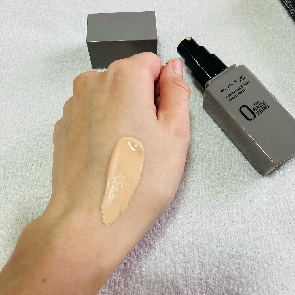 リアルカバーリキッド(セミマット)/KATE/リキッドファンデーションを使ったクチコミ(3枚目)