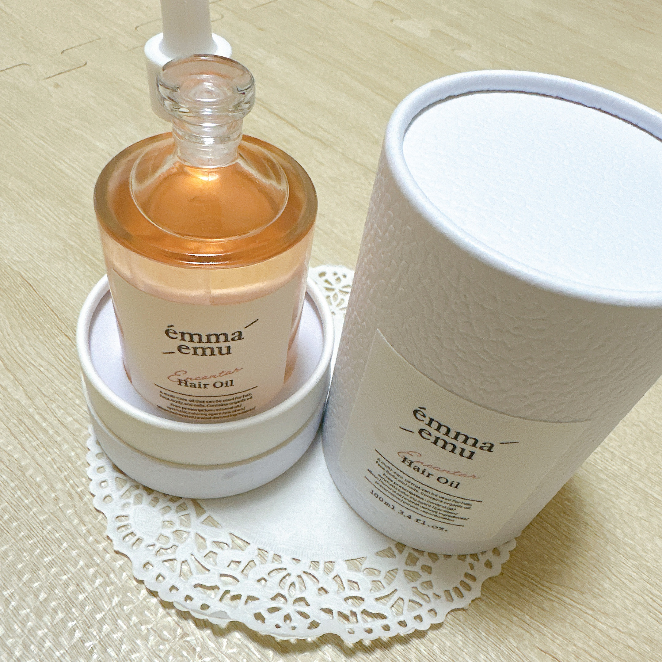 エンカンタールヘアオイル ピオニー＆ムスク/emma emu/ヘアオイルを使ったクチコミ（2枚目）