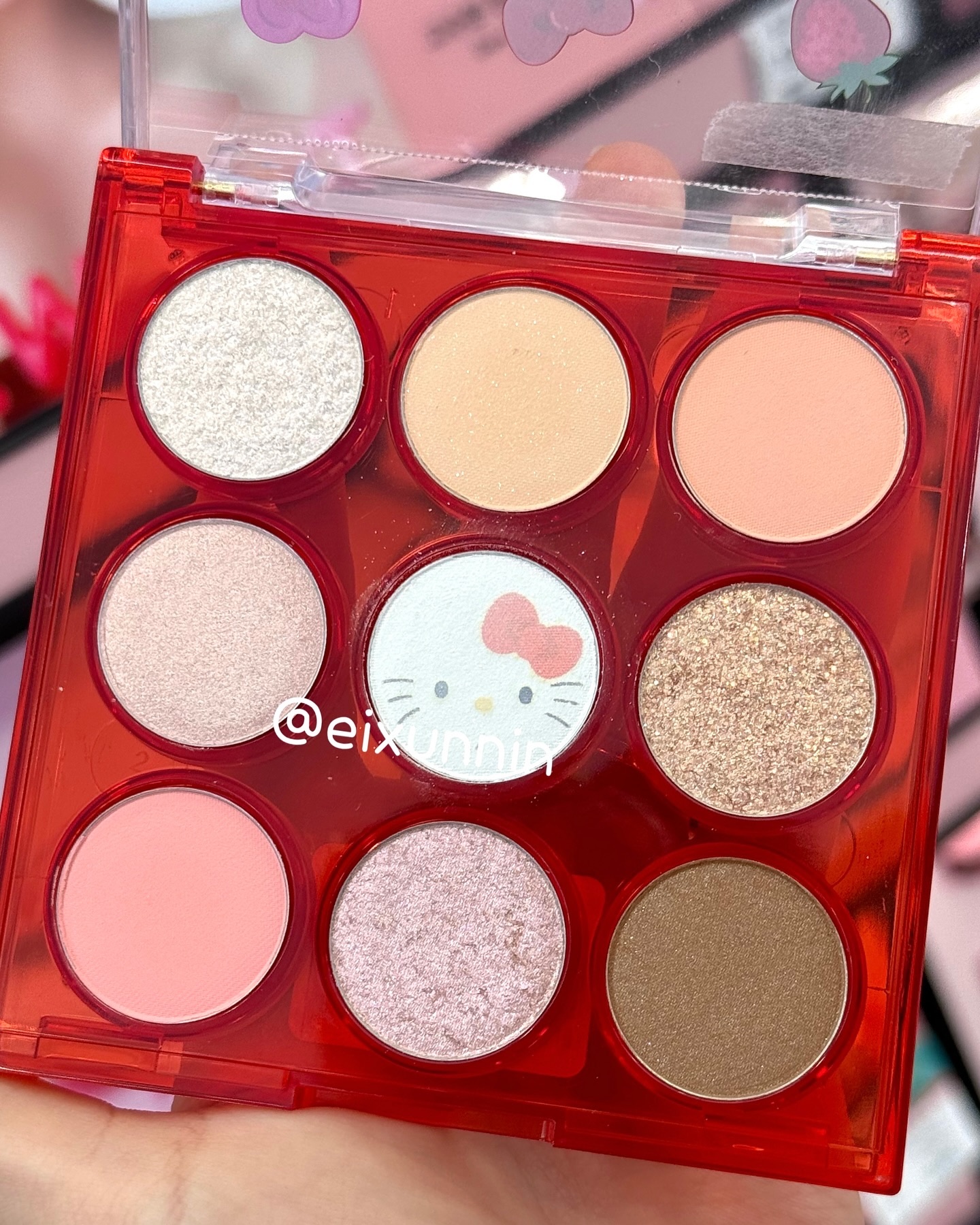 アイカラーパレット 05 ピーチガーデン（限定）/AMUSE/アイシャドウパレットを使ったクチコミ（2枚目）