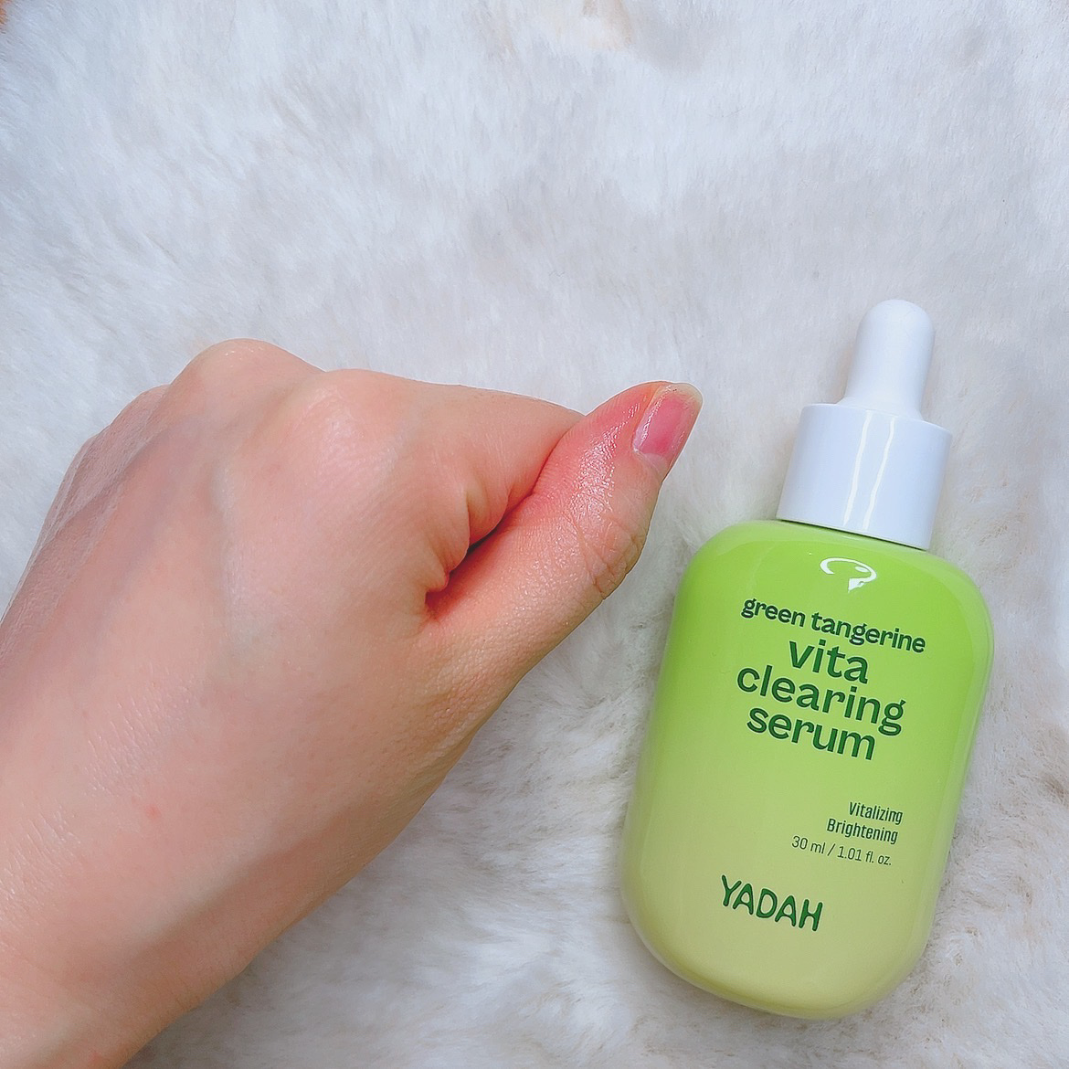 青みかんビタセラム/YADAH/美容液を使ったクチコミ（2枚目）