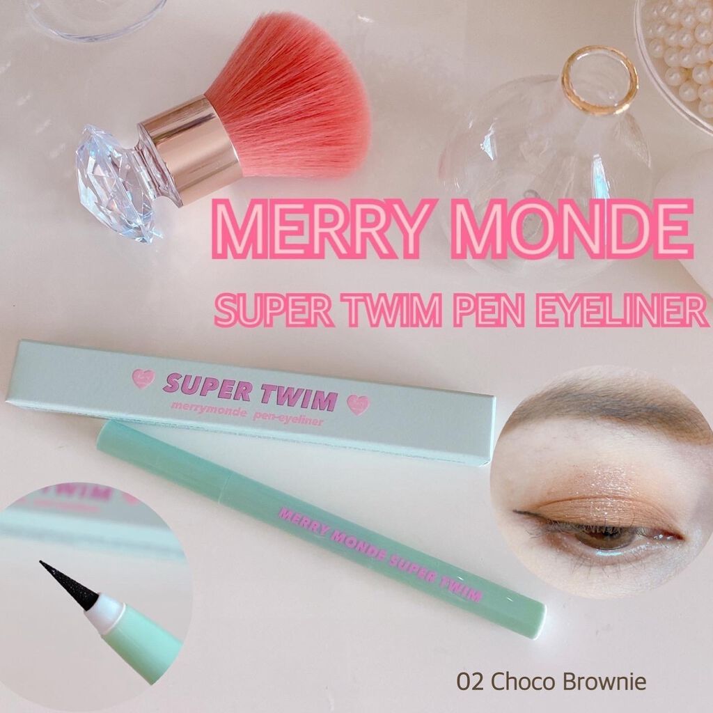 Super Twim Pen Eyeliner/Merrymonde/リキッドアイライナーを使ったクチコミ(1枚目)