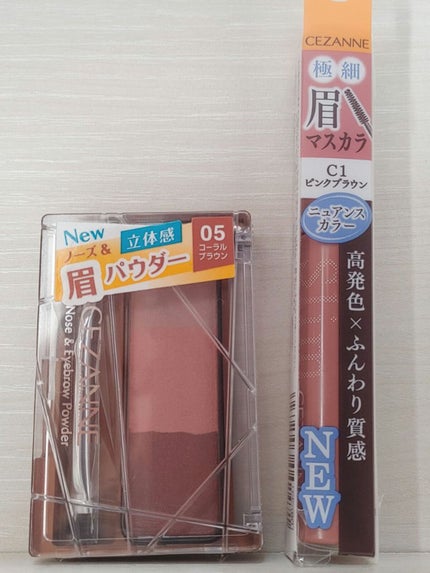 ノーズ&アイブロウパウダー/CEZANNE/パウダーアイブロウを使ったクチコミ(1枚目)