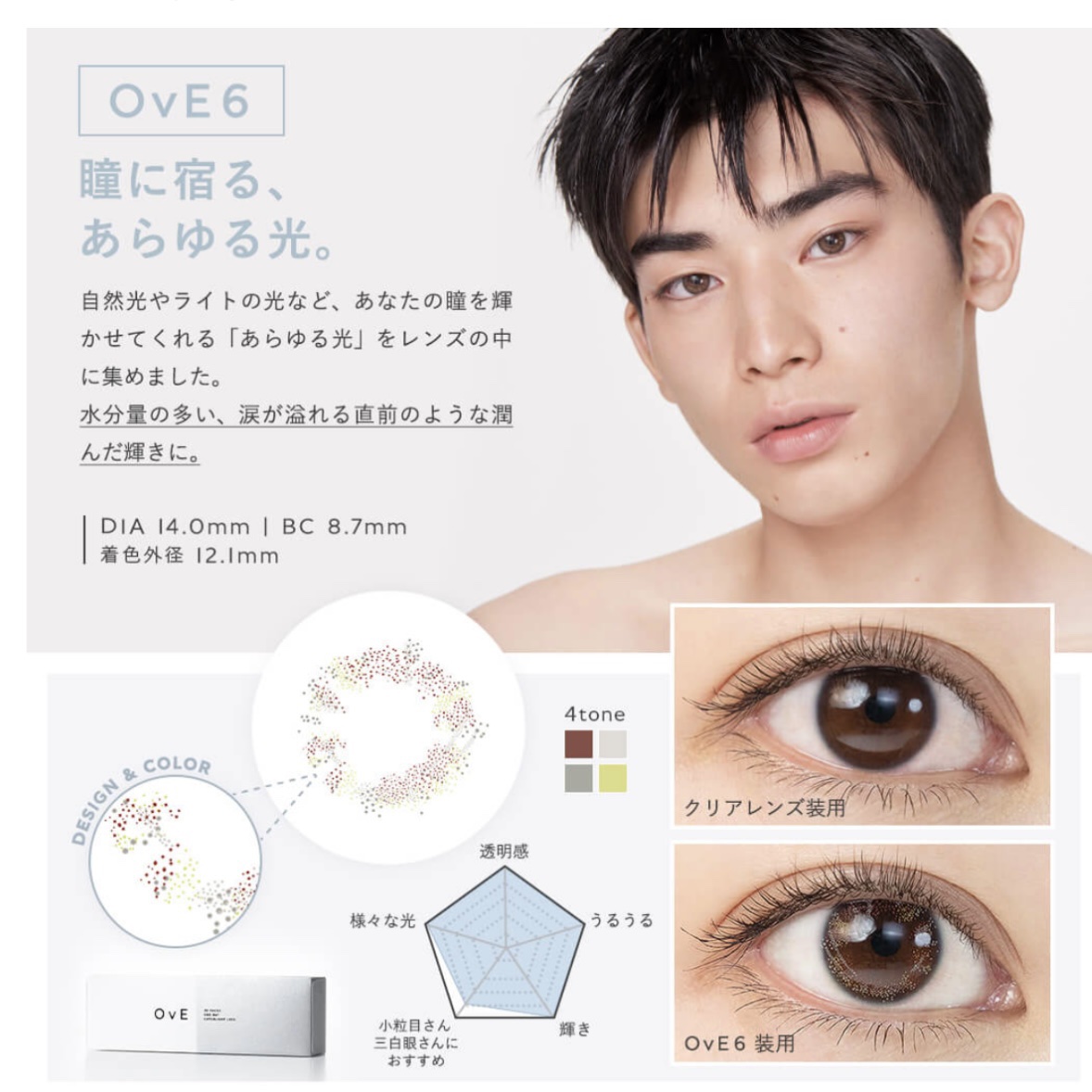 OvE（オヴィ） 1day OvE 5/OvE/ワンデー（１DAY）カラコンを使ったクチコミ（3枚目）