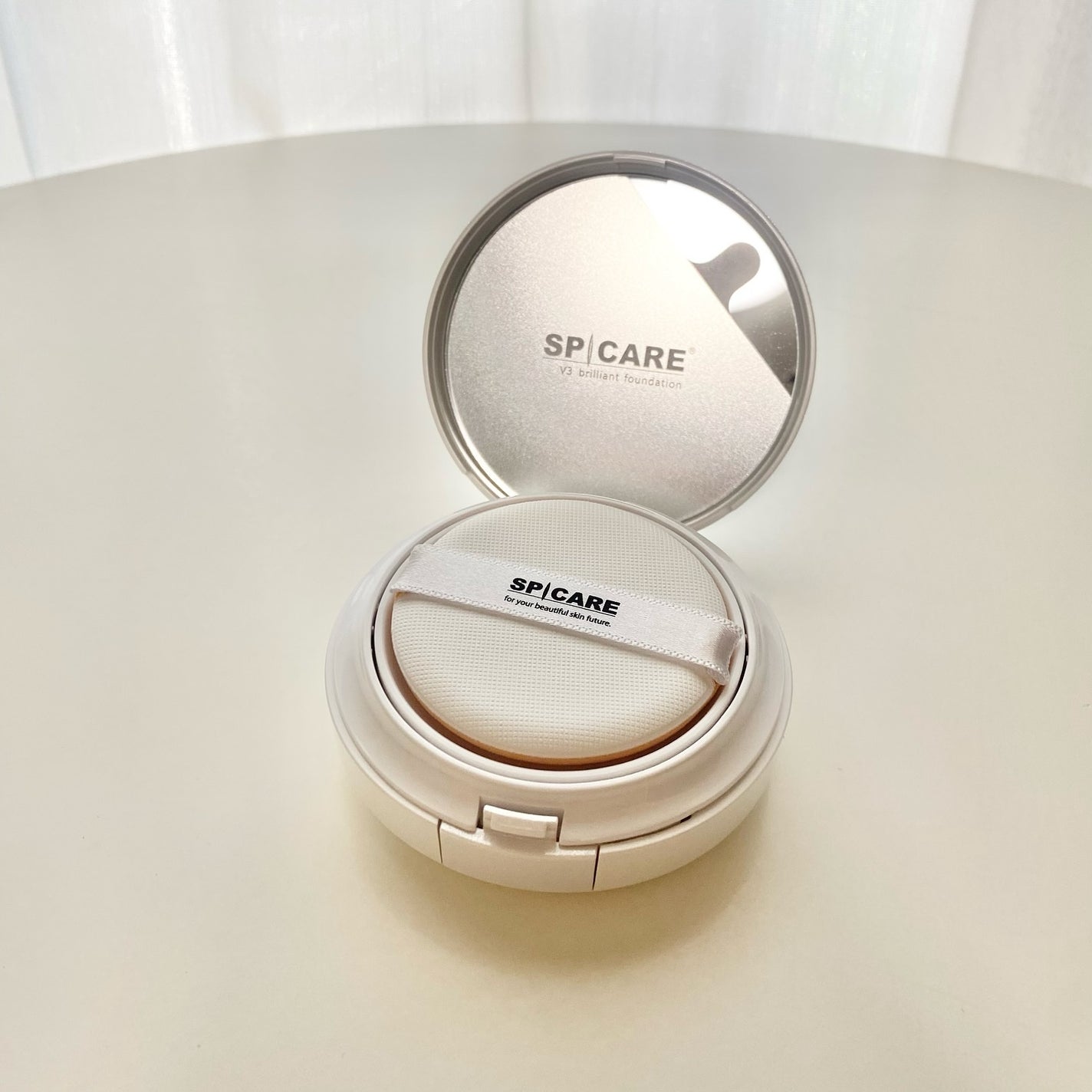 V3 ブリリアント ファンデーション/SPICARE/クッションファンデーションを使ったクチコミ(2枚目)