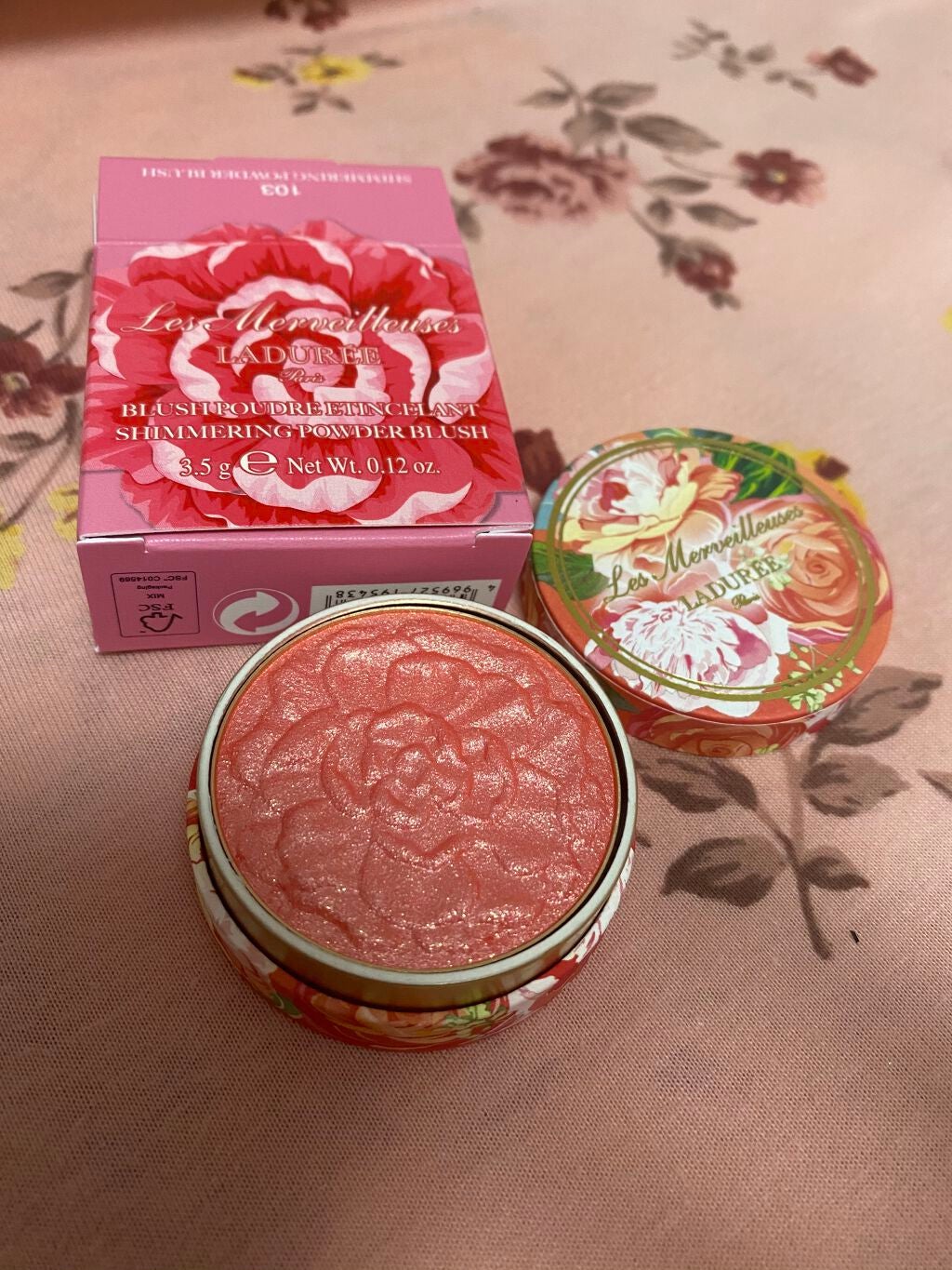 シマリング パウダー ブラッシュ/レ・メルヴェイユーズ ラデュレ/パウダーチークを使ったクチコミ(1枚目)