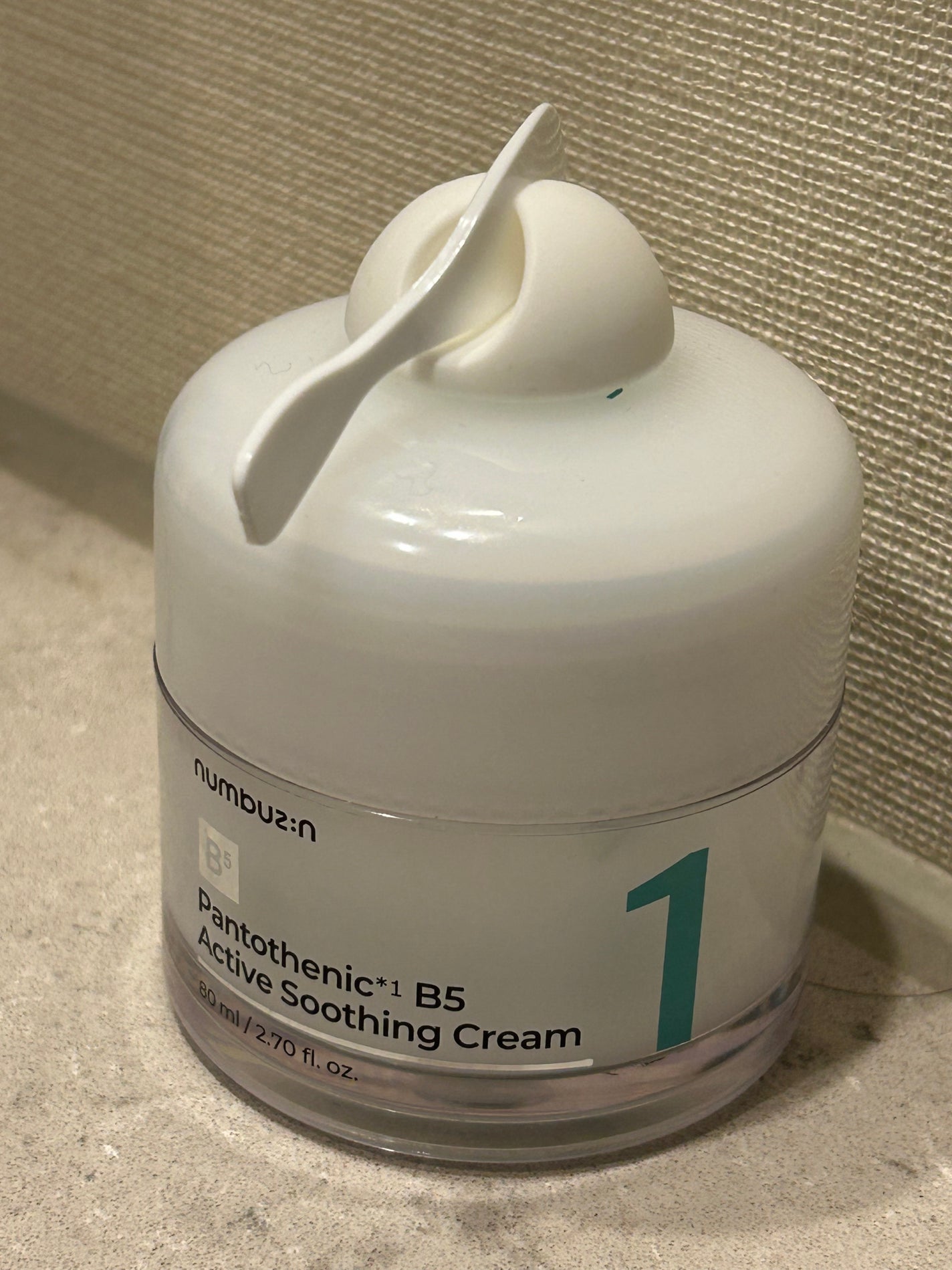1番 塗るパントテン酸スージングクリーム/numbuzin/フェイスクリームを使ったクチコミ(1枚目)