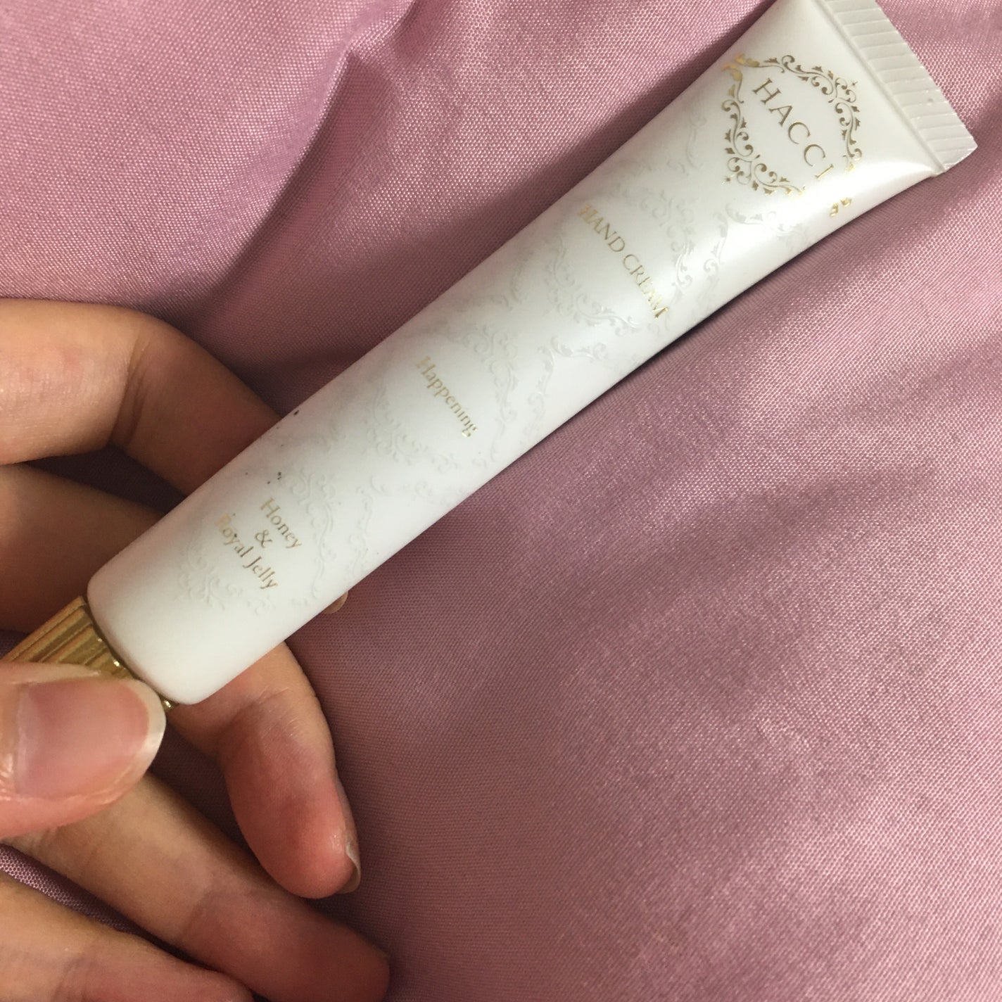 ハンドクリーム ハプニング/HACCI/ハンドクリームを使ったクチコミ(1枚目)