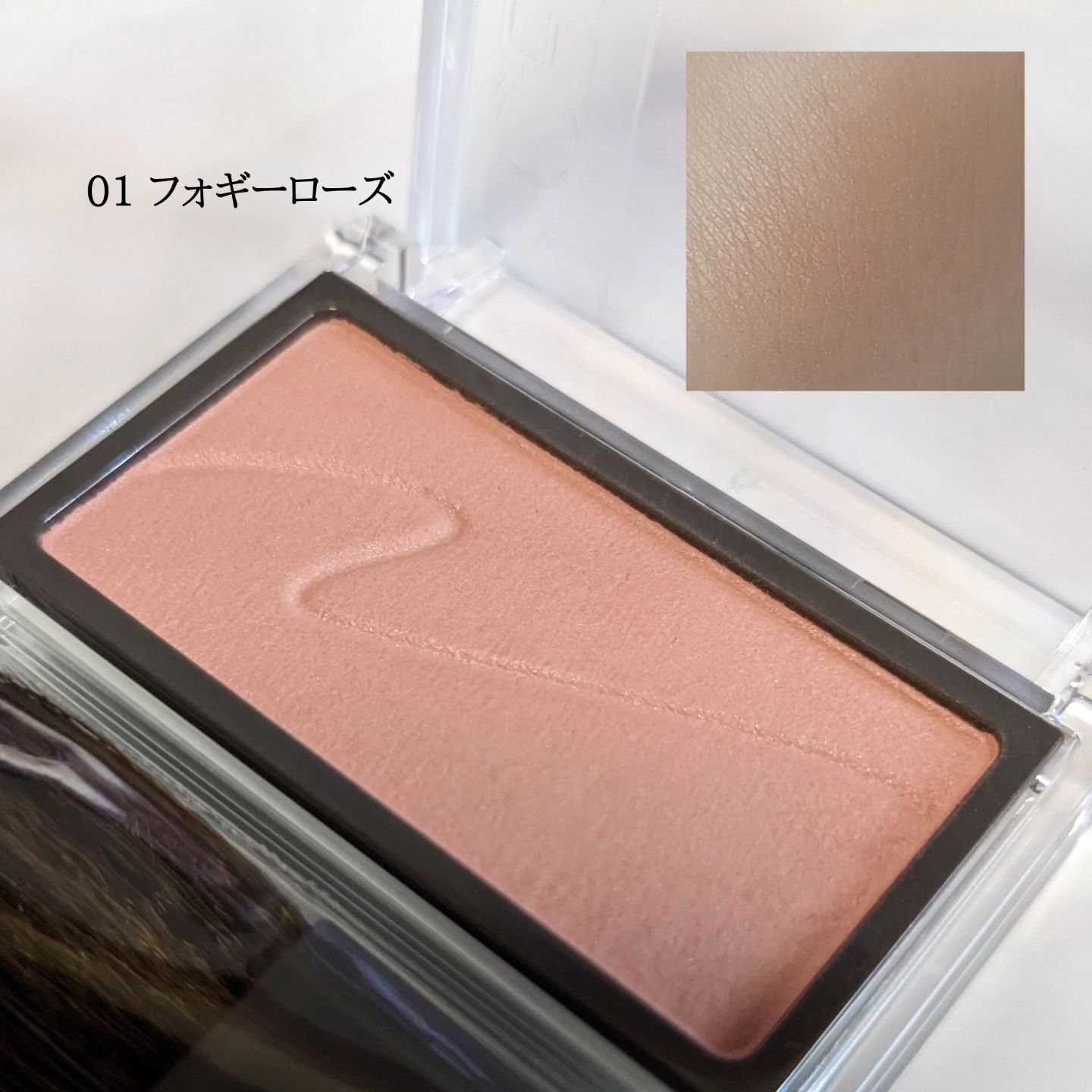 チークブラッシュ/CEZANNE/パウダーチークを使ったクチコミ（2枚目）