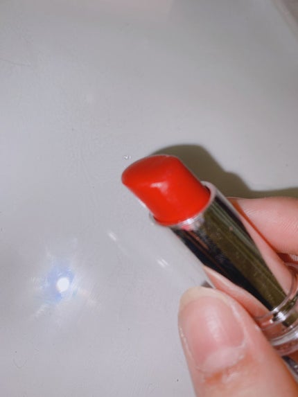 ラスティンググロスリップ/CEZANNE/口紅を使ったクチコミ(4枚目)