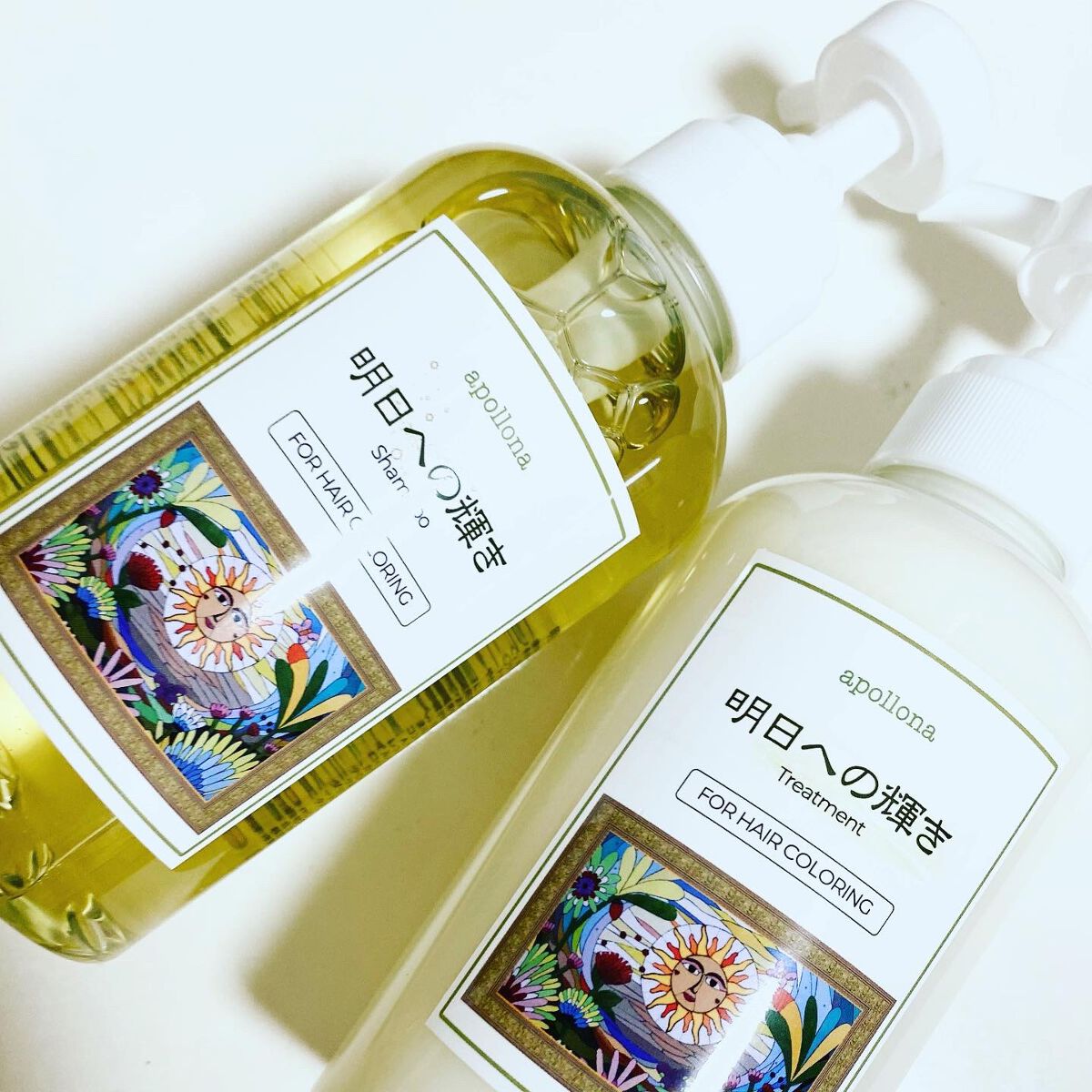 明日への輝きシャンプー＆トリートメント（390ml・Mボトル、約２ヶ月分）
¥7320

ダメージヘアを補修してくれるシャンプーとリンスです！レモンの香りがとても心地いいです😊

【特徴】
①様々な髪質に対応。
髪に合わせて５つの効果を発