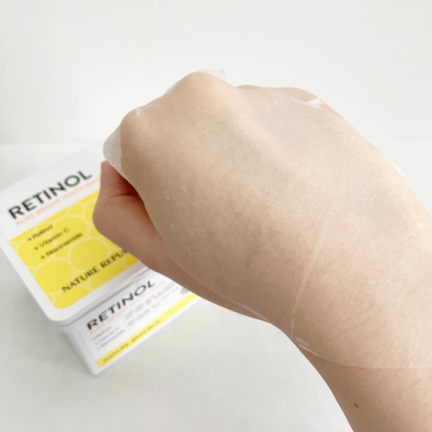 キューブマスク レチノール/ネイチャーリパブリック/シートマスク・パックを使ったクチコミ（2枚目）